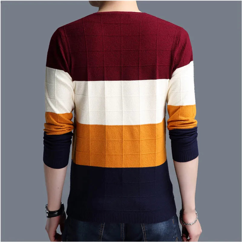 Men's Long Sleeve Slim Sweaters image 1