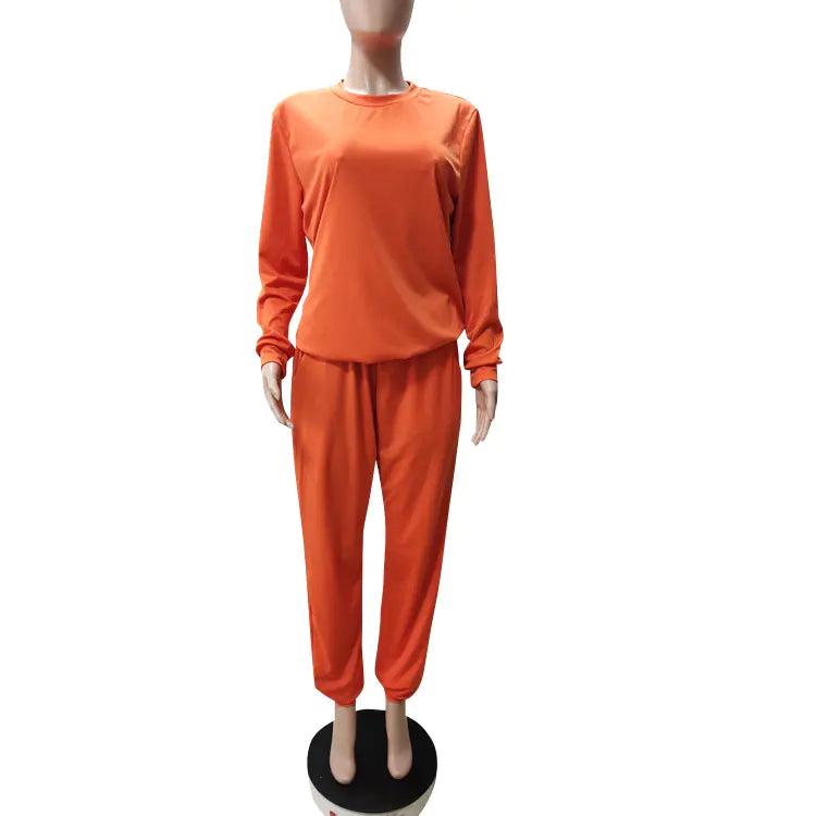 Women's Plus Size Casual Two-Piece Set