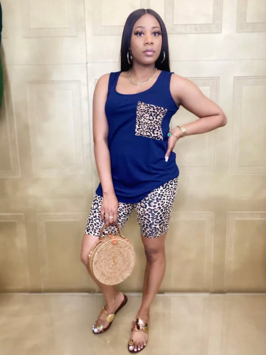 Leopard print short set image 0
