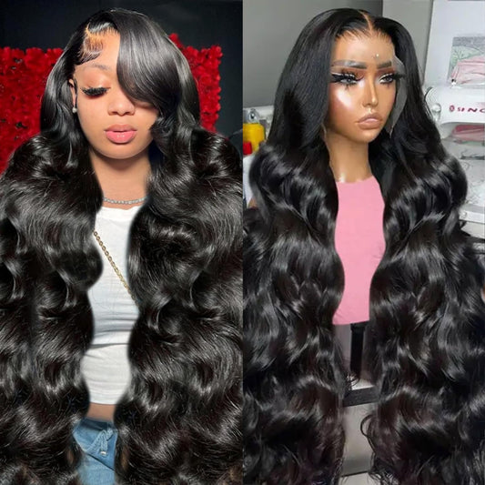 Drosuud 30 Inch 13X6 Lace Front Wigs Human Hair 200% Density Body Wave HD Lace Front Wigs Human Hair Pre Plucked Glueless Wigs Human Hair for Women With Baby Hair